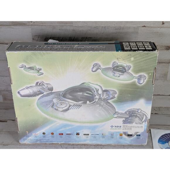 PARTS/REPAIR MSI K7T Pro2 ATX Motherboard Socket A AGP Universal 6 PCI KT133 v3 - Picture 13 of 14